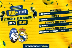 AdmiralBet 100+ tiket - "Prljavi" Kolašinac i raspoloženi Kurtoa u bergamskoj goleadi!